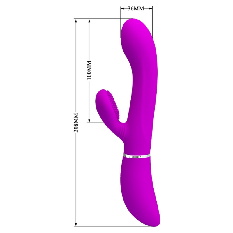 Wibrator Clitoris 20,8 cm z ruchami liżącymi i wibracjami - 6