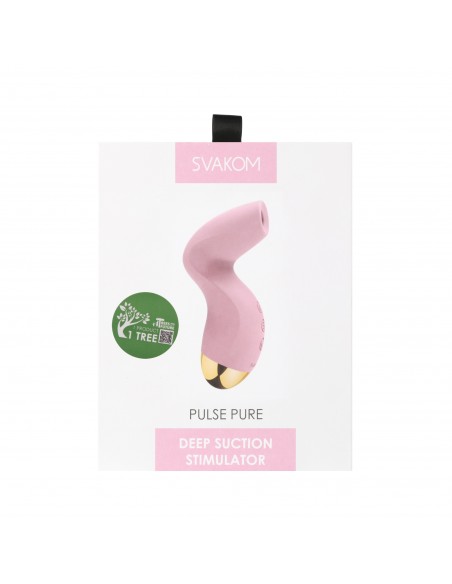 Svakom - Pulse Pure Deep Suction Stimulator Pale Pink