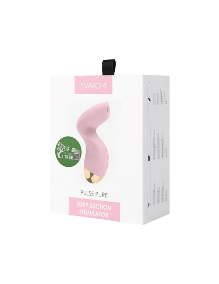 Svakom - Pulse Pure Deep Suction Stimulator Pale Pink