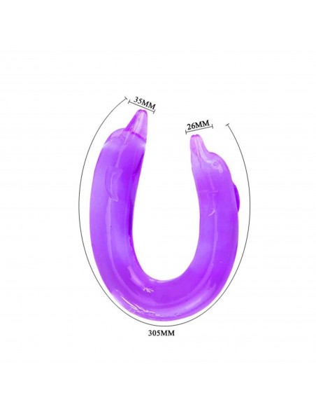 BAILE- DOUBLE DOLPHIN, Bendable purple