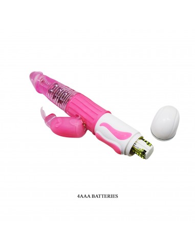 BAILE- Fasination Vibrator Pink,12 vibration functions 4 rotation functions