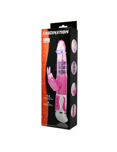 BAILE- Fasination Vibrator Pink,12 vibration functions 4 rotation functions
