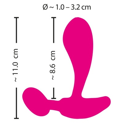 Wibrator RC C & G-Spot – 2 silniki, 10 trybów, długość 11 cm - 1 2