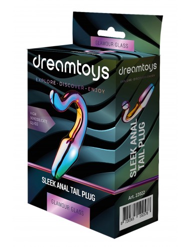 GLAMOUR GLASS SLEEK ANAL TAIL PLUG