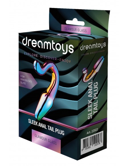 GLAMOUR GLASS SLEEK ANAL TAIL PLUG