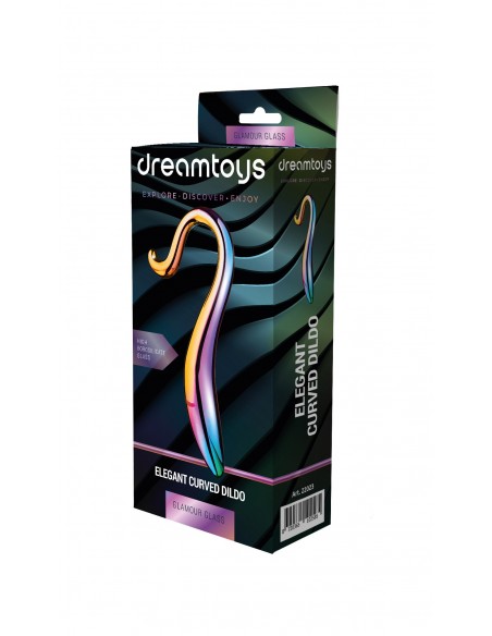 GLAMOUR GLASS ELEGANT CURVED DILDO