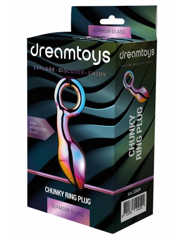 GLAMOUR GLASS CHUNKY RING PLUG