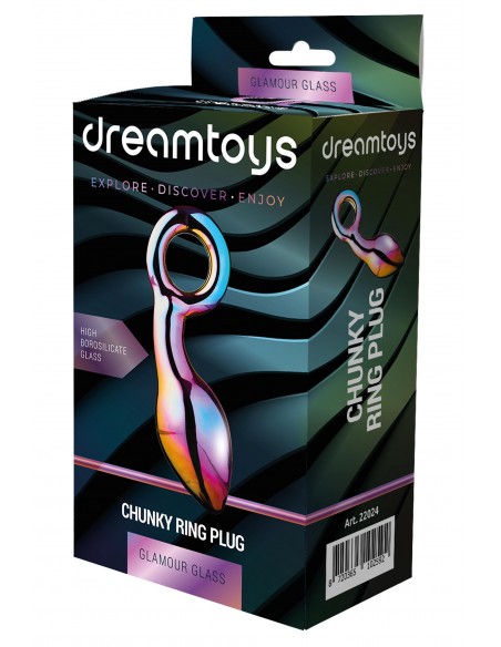 GLAMOUR GLASS CHUNKY RING PLUG