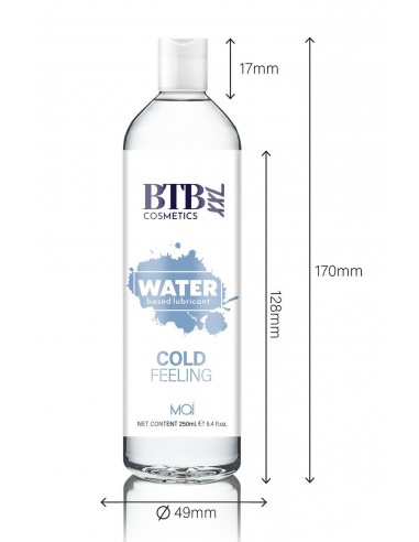BTB WATER BASED COLD FEELING LUBRICANT 250ML