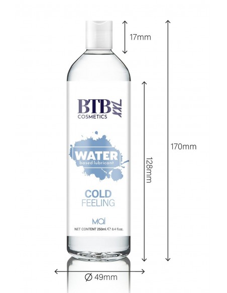 BTB WATER BASED COLD FEELING LUBRICANT 250ML