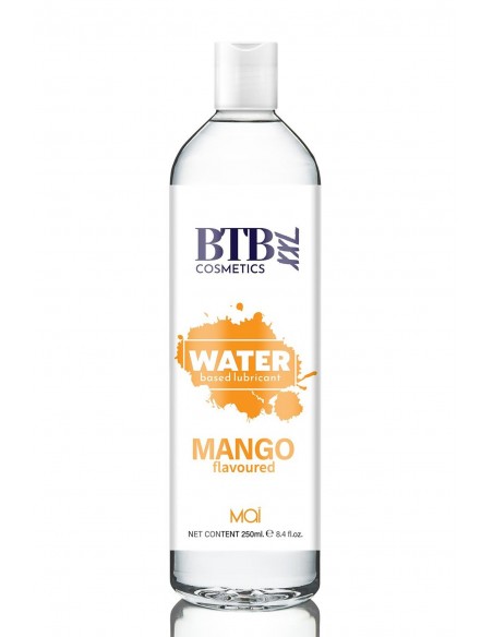 BTB WATER BASED FLAVORED MANGO LUBRICANT 250ML