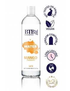 BTB WATER BASED FLAVORED MANGO LUBRICANT 250ML 2