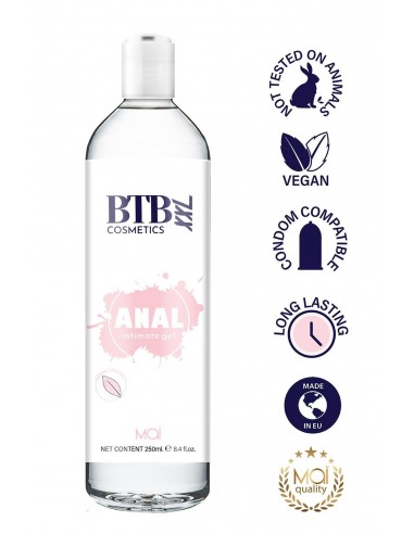 BTB ANAL WATER BASED LUBRICANT XL 250ML