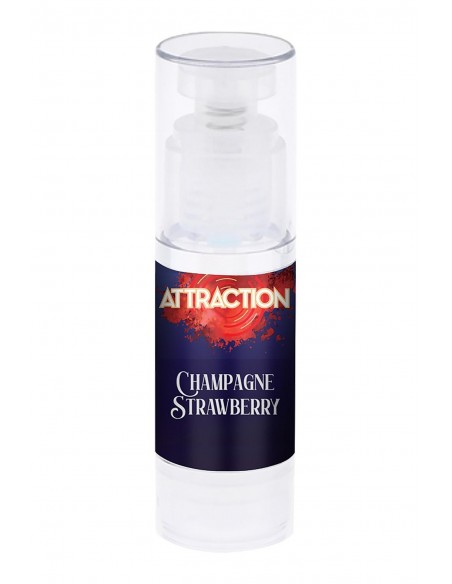 LUBRICANT ATTRACTION CHAMPAGNE STRAWBERRY 50 ML