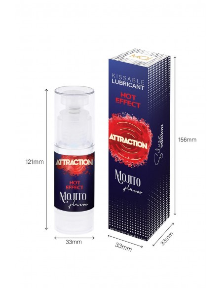 LUBRICANT ATTRACTION HEAT MOJITO 50 ML