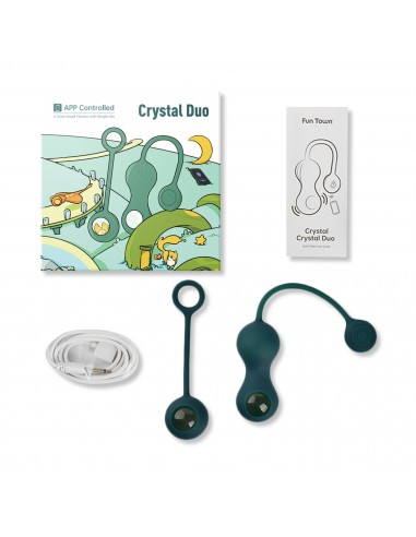 Magic Motion - Crystal Duo Smart Kegel Vibrator with Weight Set