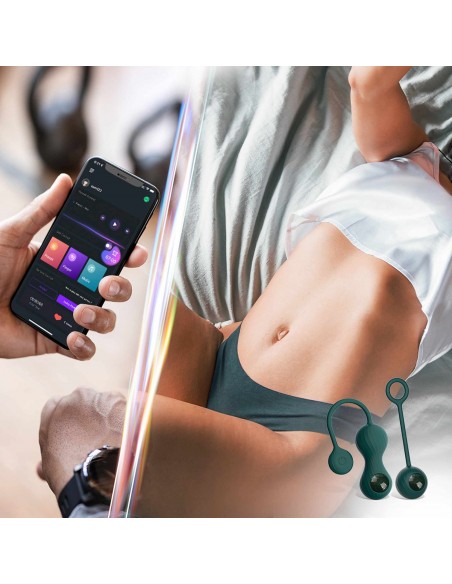 Magic Motion - Crystal Duo Smart Kegel Vibrator with Weight Set