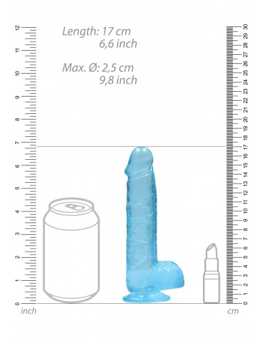 Realistic Dildo with Balls - 6""/ 15 cm