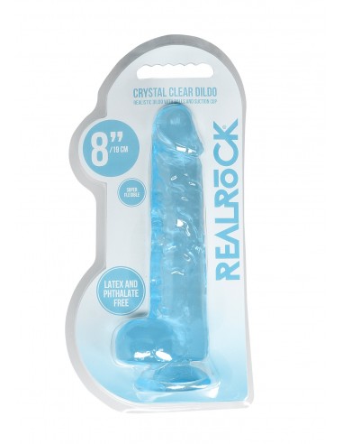 Realistic Dildo with Balls - 8""/ 21 cm