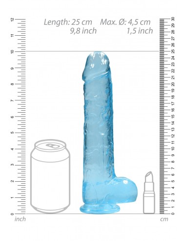 Realistic Dildo with Balls - 9""/ 25 cm
