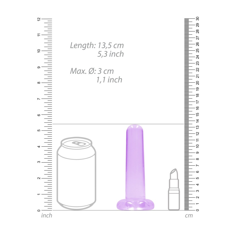 Non Realistic Dildo Analne With Suction Cup - 5,3""/ 13,5 Cm - 5