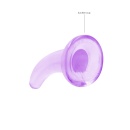 Dildo nietrealistyczne z przyssawką CRYSTAL CLEAR 11,5 cm, przezroczyste, TPE - 4