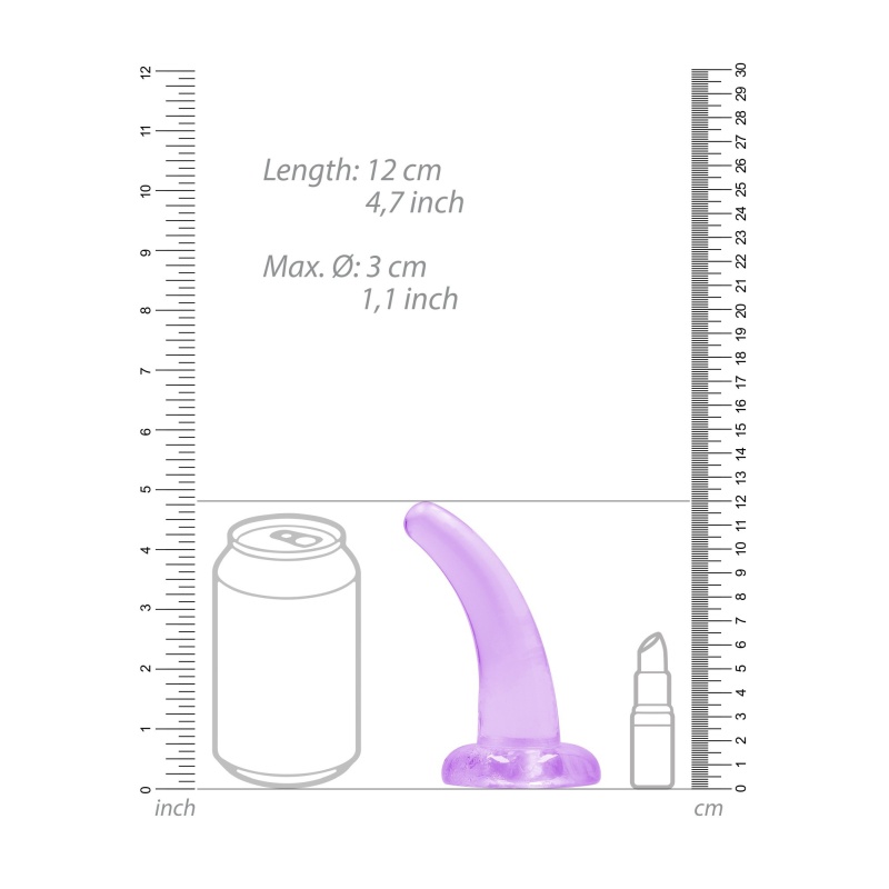 Non Realistic Dildo Analne With Suction Cup - 4,5""/ 11,5 Cm - 5