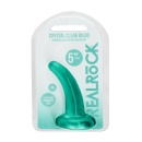 Dildo z Przyssawką CRYSTAL CLEAR - Przezroczyste TPE, Kompatybilny z Uprzężą, 11,5 cm - 1