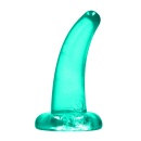 Dildo z Przyssawką CRYSTAL CLEAR - Przezroczyste TPE, Kompatybilny z Uprzężą, 11,5 cm - 2