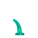 Dildo z Przyssawką CRYSTAL CLEAR - Przezroczyste TPE, Kompatybilny z Uprzężą, 11,5 cm - 4