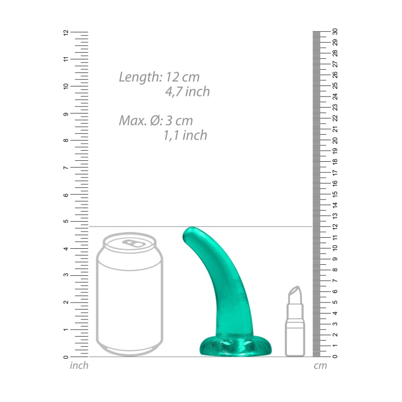 Non Realistic Dildo Analne With Suction Cup - 4,5""/ 11,5 Cm - 6