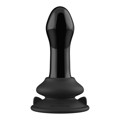 Pluggy - With Suction Cup and Remote - 10 Trybów - Czarny - 1 2