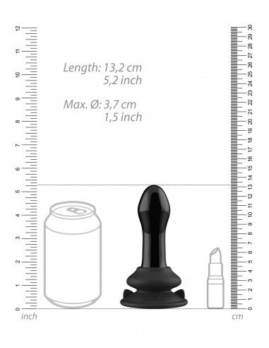 Pluggy - With Suction Cup and Remote - 10 Speed - Black