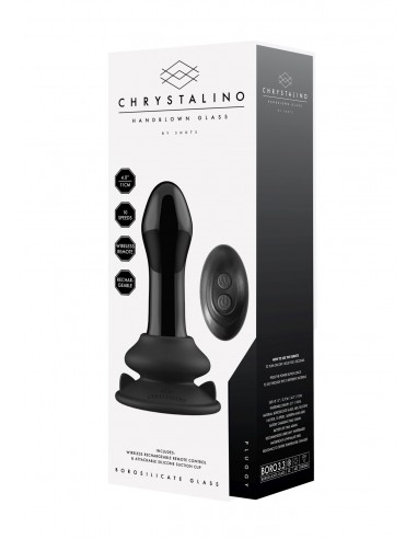 Pluggy - With Suction Cup and Remote - 10 Speed - Black