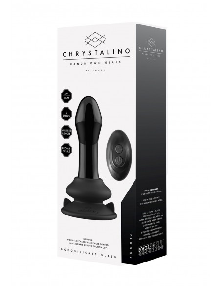 Pluggy - With Suction Cup and Remote - 10 Speed - Black