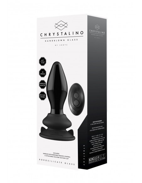 Stretchy - With Suction Cup and Remote - 10 Speed - Black