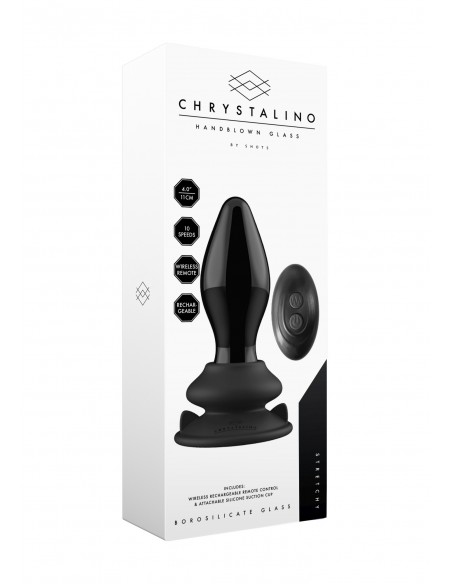 Stretchy - With Suction Cup and Remote - 10 Speed - Black