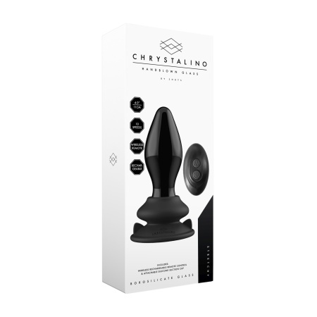 Stretchy - With Suction Cup and Remote - 10 Trybów - Czarny - 8