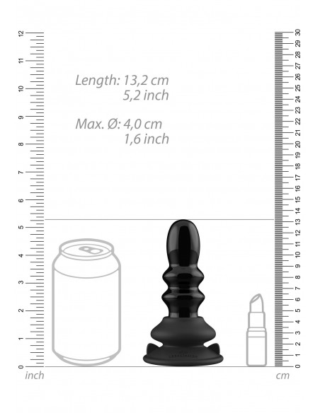 Ribbly - With Suction Cup and Remote - 10 Speed - Black