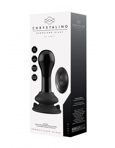 Globy - With Suction Cup and Remote - 10 Speed - Black