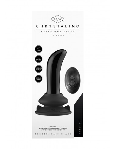 Prickly - With Suction Cup and Remote - 10 Speed - Black