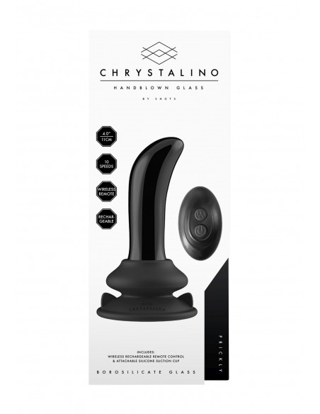 Prickly - With Suction Cup and Remote - 10 Speed - Black