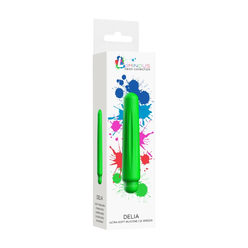 Delia - ABS - Mini With Sleeve - 10-Trybów - Green - 1