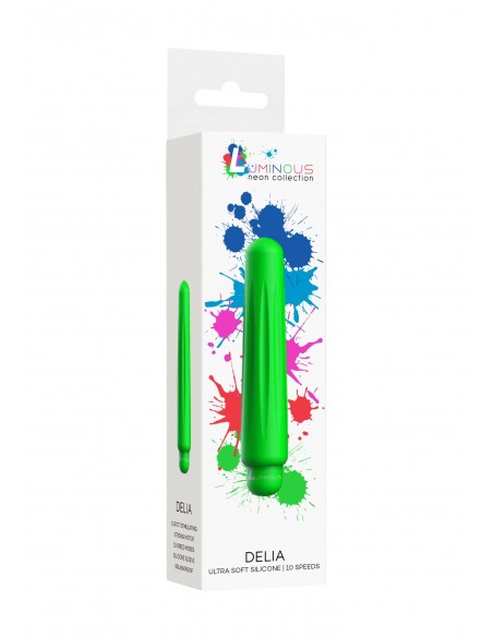 Delia - ABS Bullet With Sleeve - 10-Speeds - Green