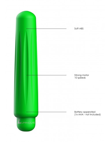 Delia - ABS Bullet With Sleeve - 10-Speeds - Green
