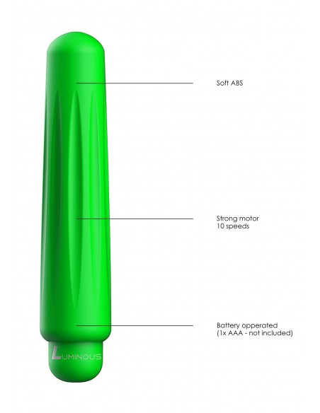 Delia - ABS Bullet With Sleeve - 10-Speeds - Green