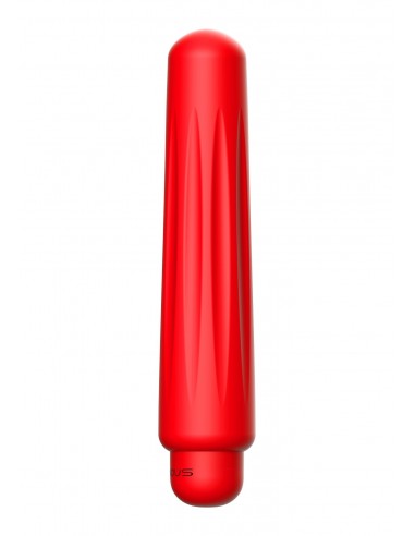 Delia - ABS Bullet With Sleeve - 10-Speeds - Red