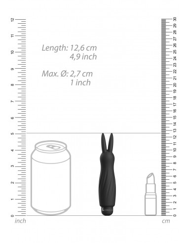 Sofia - ABS Bullet With Sleeve - 10-Speeds - Black