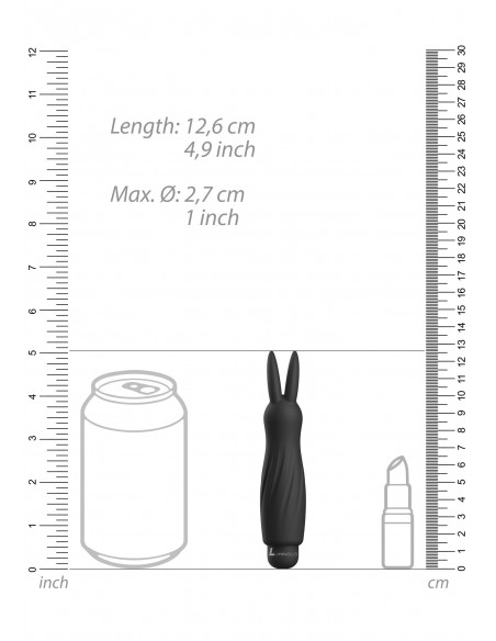 Sofia - ABS Bullet With Sleeve - 10-Speeds - Black