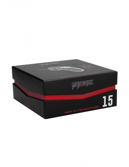 Model 15 - Chastity - 3.5"" - Cock Cage - Transparent